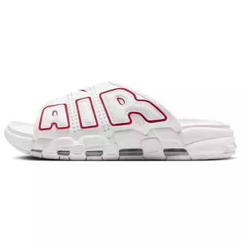 Белые красные кроссовки унисекс Nike Air More Uptempo Slide FD9883-100 36