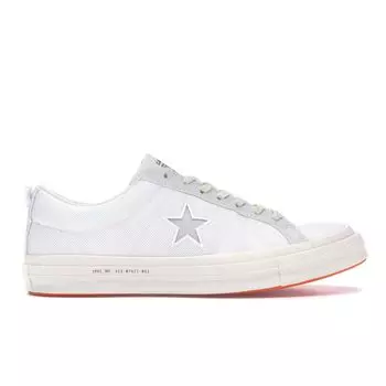 Белые кроссовки унисекс Converse Carhartt WIP x One Star Ярко-оранжевые 162821C