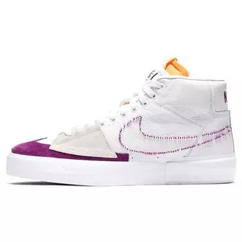Белые кроссовки унисекс Nike Zoom Blazer Mid Edge SB Viotech DA2189-100 44.5