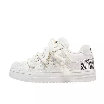 Белые туфли Bread Shoes Low Top Board Shoes Мужская обувь 35 белый