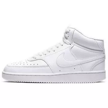 Белые женские кроссовки Nike Court Vision Mid Triple CD5436-100