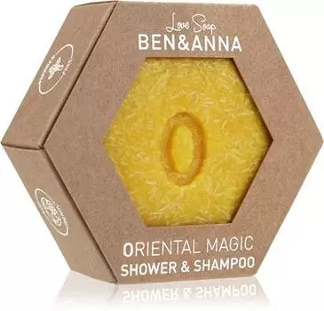 Ben&anna Love Soap Shower & Shampoo Шампунь и твердый гель для душа 2 в 1 TU прозрачный