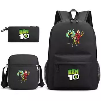 Ben Children 10 Backpack Cartoon Design Canvas School Bag Student Traveling Style A