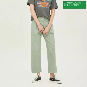 Benetton Benetton Pin Tuck Dying Baggy Denim Pants Badp02241 Mt minted/42