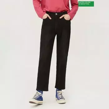 Брюки мешковатые джинсовые Benetton Benetton Space Waffen Badpa7461 Bk blacks/42