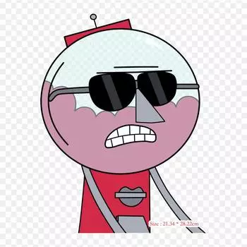 Benson Regular Show Mordecai Rigby, термопереносная печать, виниловые нашивки, наклейки для одежды, аппликации «сделай сам», моющиеся нашивки