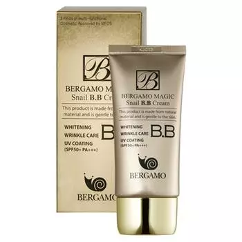 Bergamo Magic Snail BB Cream SPF50+ PA+++, 1 шт 50 г