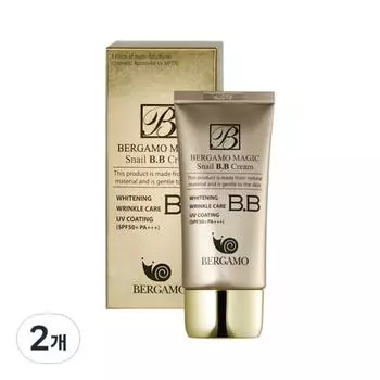 Bergamo Magic Snail BB Cream SPF50+ PA+++, 2 шт. 50 мл