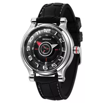 BERNY Watch Mechanical Watch Watch Автоматические и ручные часы Miyota 8215 Многофункциональный календарь Светящиеся стрелки Выставочная задняя крышка 5ATM