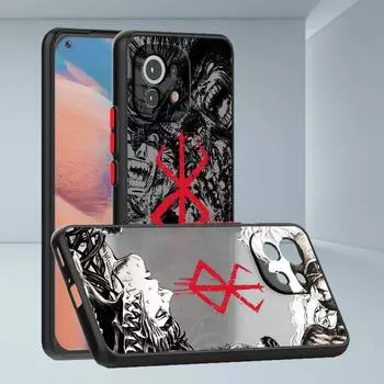Berserk Comics Anime для Xiaomi Mi 13 12T 12S 12X 11T 11X 11i 10i 10T Lite Pro Ultra Frosted полупрозрачный чехол для телефона Xiaomi 11T Pro