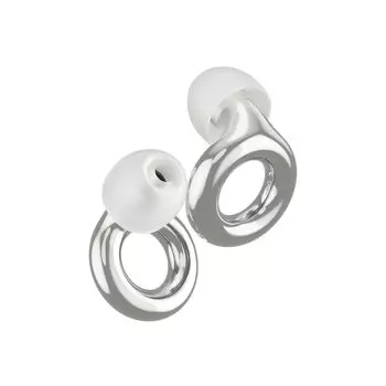 Беруши Loop Experience 2 Сертифицированная защита органов слуха для живой музыки Ночная жизнь Шумоподавление Беруши с 17 дБ SNR Беруши для живых выступлений серебряный