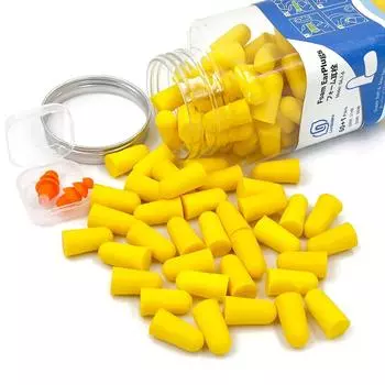 Беруши LYSIAN Soft Foam, 60 пар, защита от шума, без шнура, желтые, для сна/сна/самолета