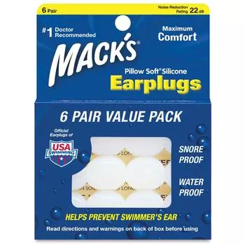 Беруши Max Imported белые 6 пар [Обычный продукт] MKEPG-WH1