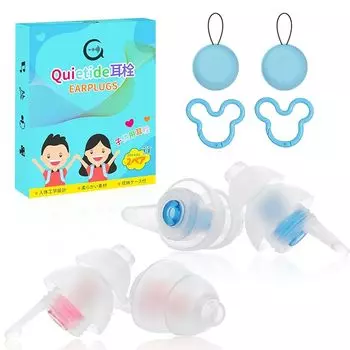 Беруши Quietide для детей (6 ~12 лет) Беруши для живых выступлений, детские. Можно использовать в шумных местах, таких как концерты, фестивали,