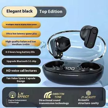 Беспроводная Bluetooth-гарнитура 5.3 с длительным сроком службы батареи, высококачественным звуком, беспроводная гарнитура