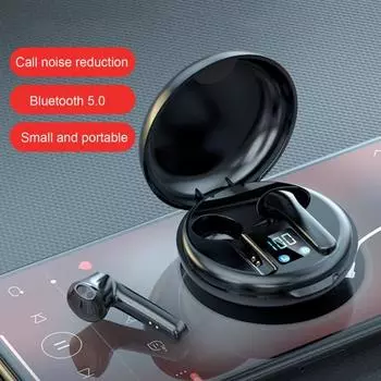 Беспроводная Bluetooth-гарнитура с круглым сенсорным цифровым дисплеем, бинауральная стереогарнитура TWS, беспроводная гарнитура, наушники для Iphone 15 XIAOMI
