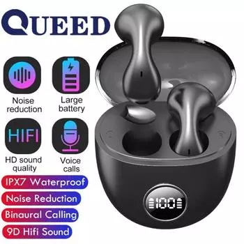 Беспроводная Bluetooth-гарнитура с высоким звуком чёрный