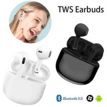 Беспроводная Bluetooth-гарнитура TWS Pro4, внутриканальные наушники с шумоподавлением и микрофоном, беспроводные наушники для iPhone, Bluetooth-наушники белый
