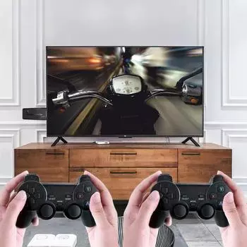 Беспроводная игровая консоль M8 2,4G HD Arcade PS1 Домашняя ТВ Мини-игровая консоль U Bao Ретро игровая консоль 32G чёрный