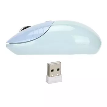 Беспроводная мышь, милый мультфильм, кошачья лапка, 2,4 ГГц, двухрежимный компьютер, планшет, три уровня DPI, мини, бесшумный синий