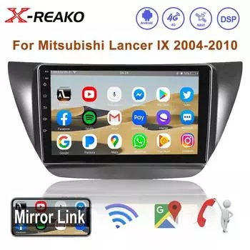 Беспроводное Android-автомагнитола CarPlay для Mitsubishi Lancer 9 CS 4G 8Core 2004-2010 8 core 4GB+64GB
