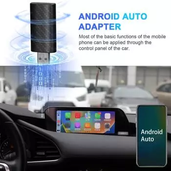 Беспроводной адаптер Android Auto Dongle Автомобильный проводной адаптер для беспроводной Android Auto Box USB-A/USB-C Plug & Play