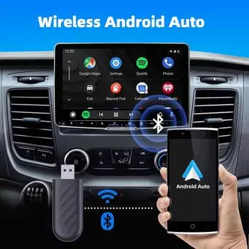 Беспроводной адаптер CarPlay 2 в 1 для Apple iPhone Android, проводной для беспроводного Carplay AI Box, подключение USB Type C, автомобильный донгл