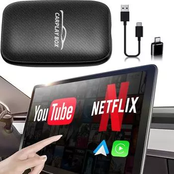 Беспроводной адаптер Carplay 3 в 1 Android Auto адаптер со встроенным Netflix YouTube поддержка TF карта только для оригинальных моделей автомобилей после 2016 года