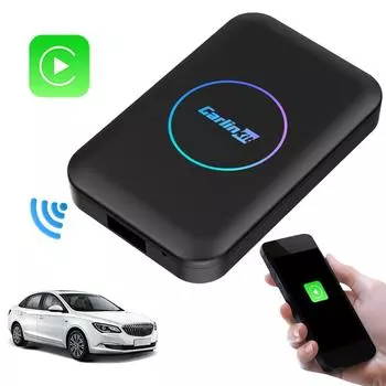 Беспроводной адаптер CarPlay Android Auto AI Box 4-ядерный беспроводной адаптер CarPlay Plug and Play для проводных автомобилей CarPlay Android Auto чёрный