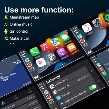 Беспроводной адаптер CarPlay для Apple iPhone, проводной к беспроводному Carplay Dongle Plug And Play USB WiFi Быстрое подключение Автомобильный бокс