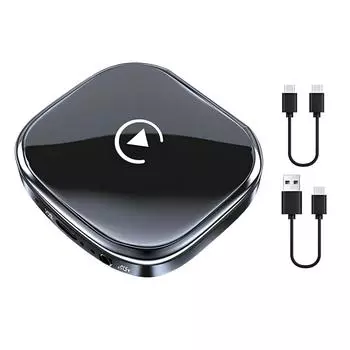 Беспроводной автомобильный адаптер Android Auto с функцией Car-Play, встроенный адаптер GP-S, проводной и беспроводной, удобный