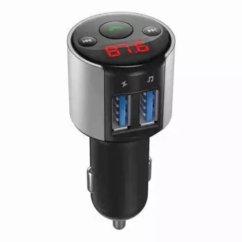 Беспроводной автомобильный FM-передатчик Bluetooth 5.0 MP3-плеер AUX-радиоадаптер с двумя USB-зарядными устройствами Bluetooth-гарнитуры