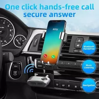 Беспроводной Bluetooth 5.3 приемник адаптер 3,5 мм разъем аудио передатчик TF карта AUX громкая связь звонок для автомобильного радио MP3-плеер
