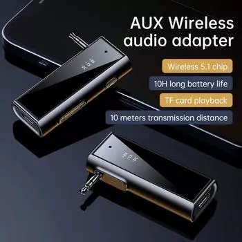 Беспроводной Bluetooth передатчик приемник 2 в 1 беспроводной адаптер 3,5 мм разъем аудио AUX адаптер для автомобильного аудио музыка Aux Handsfree чёрный