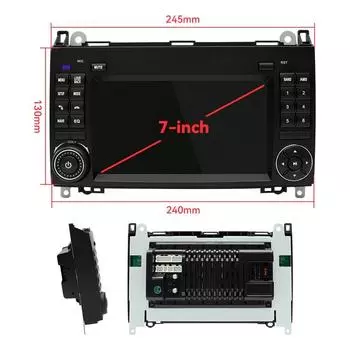 Беспроводной Carplay Android 12 автомобильное радио для Mercedes Benz B200 Sprinter W906 W639 AB Class W169 W245 Viano Vito 8 ГБ 128 ГБ DSP GPS