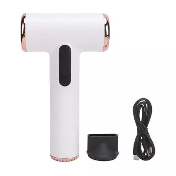 Беспроводной фен для волос, 3 скорости, 3 температуры, USB-зарядка, портативный небольшой фен с цифровым экраном