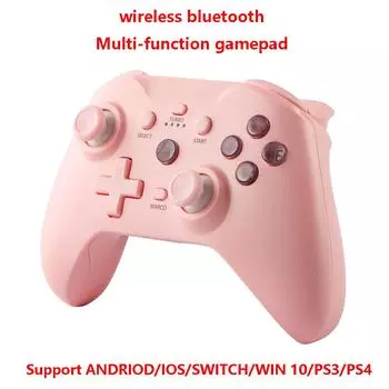 Беспроводной геймпад для Android/iOS/ПК/PS3/PS4 Bluetooth игровой контроллер 6-осевой гироскоп TURB непрерывная функция двойной вибрации двигателя