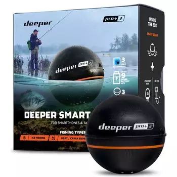 Беспроводной интеллектуальный эхолот Deeper работает от батареи до 9 быстрых 3 глубина сканирования 100 м беспроводной интеллектуальный эхолот Японский дистрибьютор PRO+ 2.0 искатель, Wi-Fi