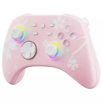 Беспроводной переключатель Mytrix Switch с эффектом Холла Stick Switch Pro Bluetooth RGB Автоматическая кнопка Fire Back Macro HD Sleep Wake EL Deack Cherry Blossom