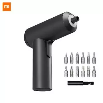 Беспроводной шуруповёрт Xiaomi + 12 бит чёрный