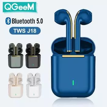 Беспроводные Bluetooth-наушники J18 TWS чёрный