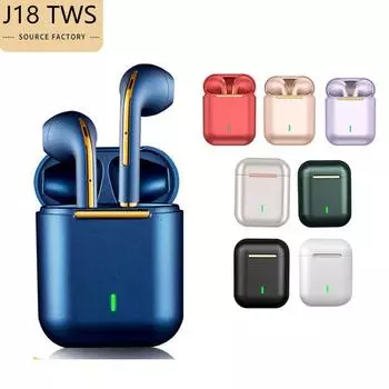 Беспроводные Bluetooth-наушники J18 TWS Touch для Apple, Huawei, Samsung, Xiaomi No Logo - Bagged синий
