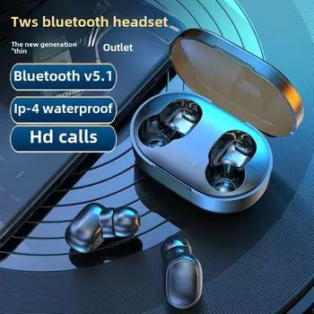 Беспроводные Bluetooth-наушники TWS Bluetooth 5.0 стерео спортивные внутриканальные мини-наушники чёрный