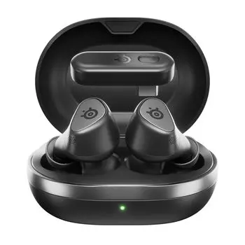 Беспроводные игровые наушники SteelSeries Arctis GameBuds с функцией шумоподавления ANC, совместимые с IP55, пыле- и водонепроницаемые, Bluetooth, эквалайзер, разработанный для чёрный