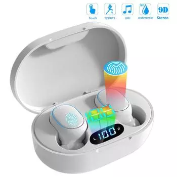Беспроводные наушники 5,0 Bluetooth наушники HIFI звук без потерь гарнитуры спортивные мини TWS наушники для смартфонов