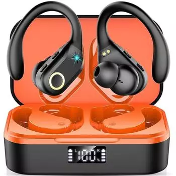 Беспроводные наушники ANC Bluetooth 5.4 TWS Наушники с шумоподавлением ANC Двойные микрофоны Гарнитура ENC Накладные наушники Handfree чёрный