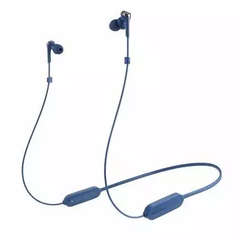 Беспроводные наушники Audio Technica BL Bluetooth Deep Bass до 20 часов непрерывной работы BL Blue ATH-CKS330XBT [ЧИСТЫЙ БАС/Защита от брызг