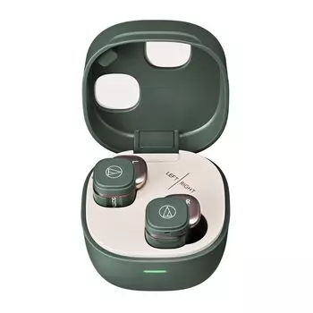 Беспроводные наушники GR Bluetooth Компактные Легкие До 20 часов воспроизведения Низкая задержка Внешний звукозаборник Водонепроницаемые IPX5 Беспроводная зарядка Зеленый зелёный