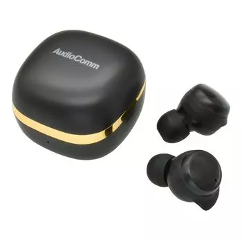 Беспроводные наушники Ohm Bluetooth Wireless AudioComm Полностью беспроводные наушники Водонепроницаемые черные Ohm Electric (OHM) HP-W430N-K 03-2888