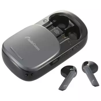 Беспроводные наушники Ohm Denki AudioComm полностью беспроводные беспроводные наушники Bluetooth с микрофоном наушники микрофон наушники PLUS беспроводные чёрный